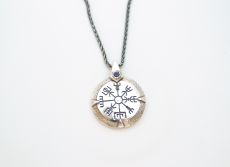 Vegvisir Silver Pendant – 18″ from The Middle Green